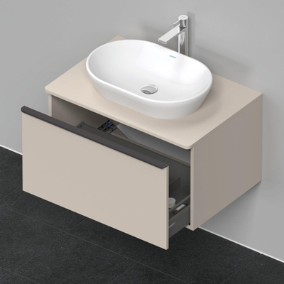 Duravit D-Neo wastafelonderkast 80x45.9x55cm 1 lade Taupe Mat