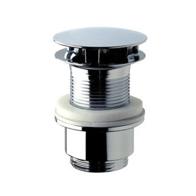 Plieger designplug zonder overloop 63mmx5/4 voor bodemdikte 45 60mm chroom