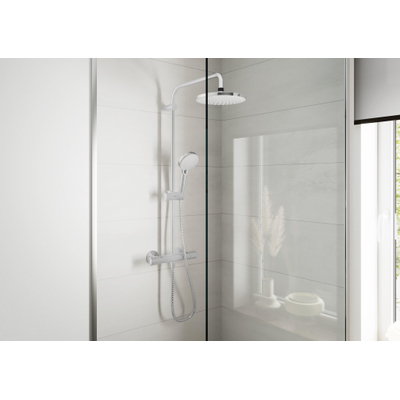 Hansgrohe Vernis Blend showerpipe met thermostaat ecosmart chroom