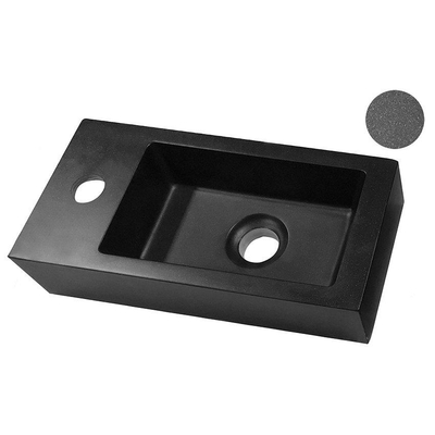 Wiesbaden Rhea mini fontein links 36,5 x 18 x 9 cm quartz