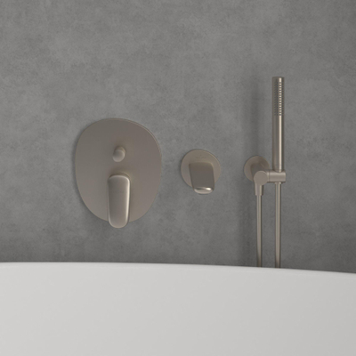 Villeroy & Boch Antao Eengreeps inbouwkraan - Matt Brushed Nickel (RVS)