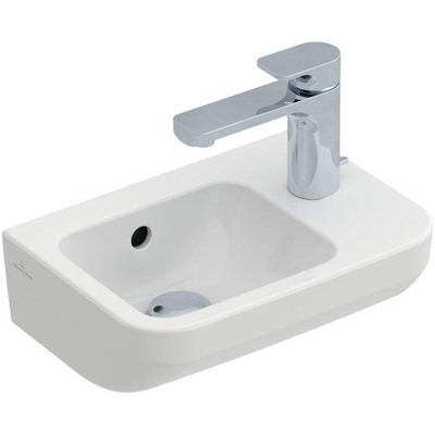 Villeroy & Boch Architectura fontein - 36x26cm - 1 kraangat rechts - met overloop - ceramic+ wit