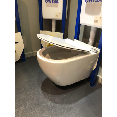 GO by Van Marcke Aquaflow randloze wandcloset compact met afneembare softclose zitting wit