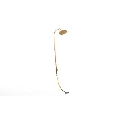 Gardentub buitendouche - tuinslangaansluiting - 165cm - geborsteld goud