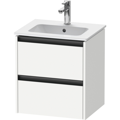 Duravit Ketho.2 wastafelonderkast 51x42x54.9cm geschikt voor 1 waskom Spaanplaat wit Mat