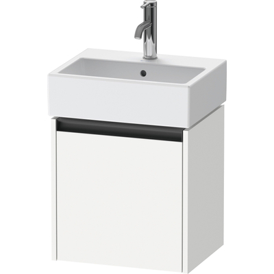 Duravit Ketho 2 wastafelonderbouwkast met 1 deur 43.4x33.8x44cm links, met greep antraciet wit mat