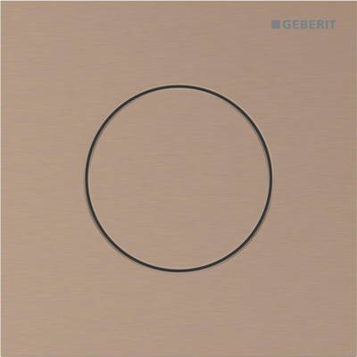 Geberit type 40 urinioir bedieningsplaat - pneumatisch - rond - roodgoud /geb/easy-to-cl