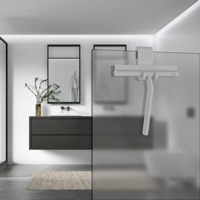 Smedbo Beslagsboden Douchewisser - 21x19cm - siliconen Grijs