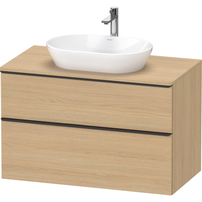 Duravit D-Neo wastafelonderkast 100x66.4x55cm 2 lades Natuur eiken Mat