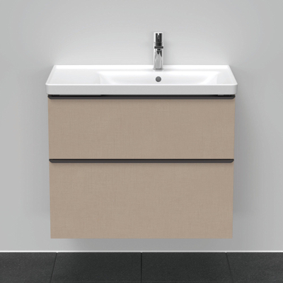 Duravit D-Neo wastafelonderkast 78.4x62.5x45.2cm 1 lade Linnen Mat