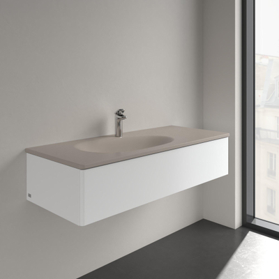 Villeroy & Boch Antao Meubelwastafel - 120 x 50 x 15 cm - Almond CeramicPlus - zonder overloop