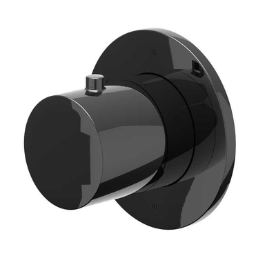 IVY Bond Afbouwdeel - 3-weg - stop-omstel - symmetry - rond rozet - Zwart chroom PVD