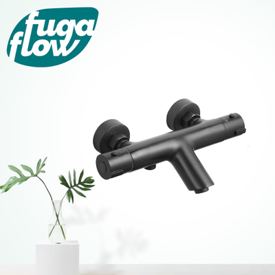 FugaFlow Efficiente Sobrado thermostatische bad-/douchekraan zwart