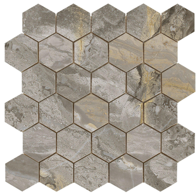 Cifre Ceramica Luxury wandtegel - 26.3x27.4cm - Natuursteen look - Nature gepolijst (grijs)