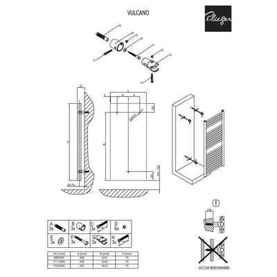 Plieger Vulcano designradiator horizontaal 688x550mm 348W aluminium