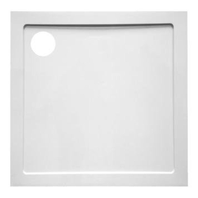 GO by Van Marcke Helion douchebak kunststofcomposiet 80x80x3.5cm vierkant afvoer D90mm wit