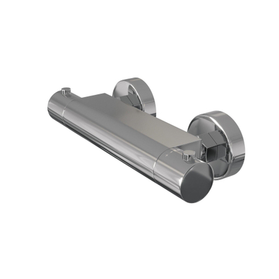 Brauer Chrome Edition Thermostaatkraan opbouw - 2 gladde knoppen - chroom SHOWROOMMODEL