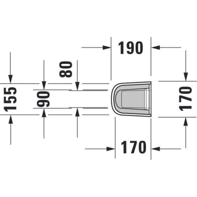 Duravit D Code zuil voor wastafel wit