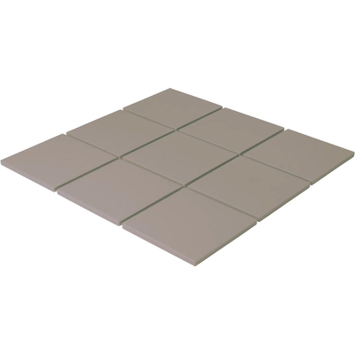 The Mosaic Factory London mozaïektegel - 30x30cm - wand en vloertegel - vierkant - full body - Porselein - mat grey (grijs)