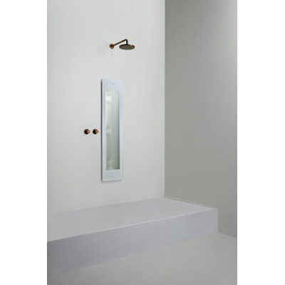 Sunshower Round Medium Plus infrarood + UV licht opbouw incl. wandbeugel 140x33x12cm White