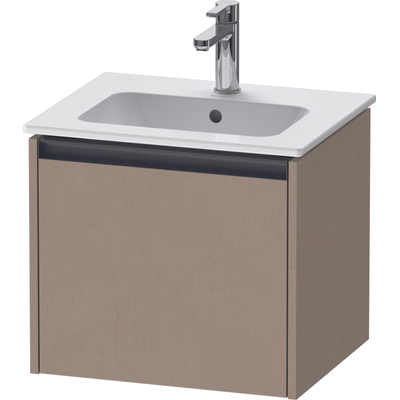 Duravit Ketho.2 wastafelonderkast 51x42x44cm geschikt voor 1 waskom Spaanplaat Linnen Mat