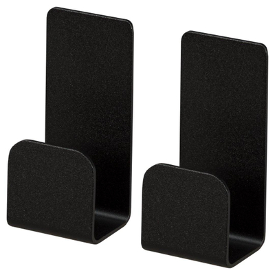 Haceka Redefine Handoekhaak - enkel - 2 stuks - zelfklevend - mat zwart