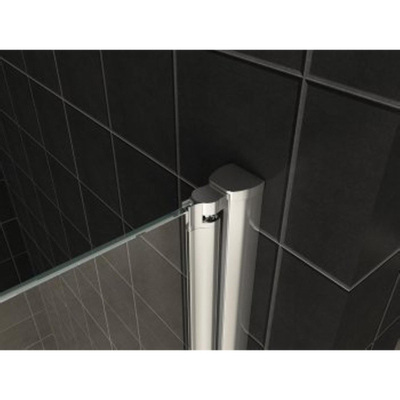 Wiesbaden Comfort scharnierende zijwand 30cm met muurprofiel NANO coating 10mm