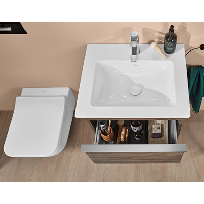 Villeroy en Boch Venticello closetzitting met deksel slimseat met softclose en quick release wit