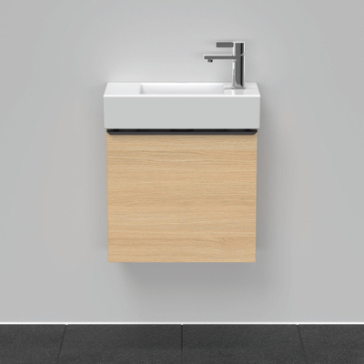 Duravit D-Neo wastafelonderkast 48.4x44x22.2cm Linksdraaiend 1 deur Natuur eiken Mat