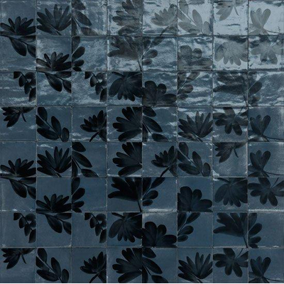 Marazzi Rice Decortegel 15x15cm 10mm porcellanato Blu