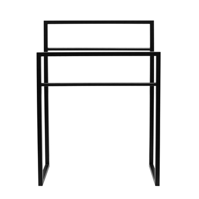 Wiesbaden Liber vrijstaand handdoekrek mat-zwart