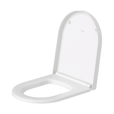 Duravit ME by Starck WC-zitting - 43.8x37.4x4cm - compact - softclose - quickrelease - zijdemat wit