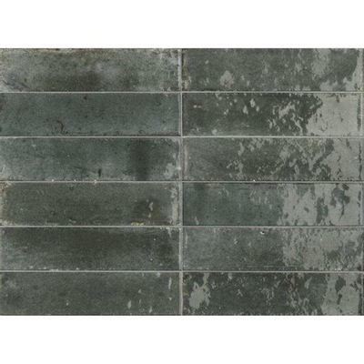 SAMPLE Ragno Look Wandtegel 6x24cm 10mm porcellanato Avio