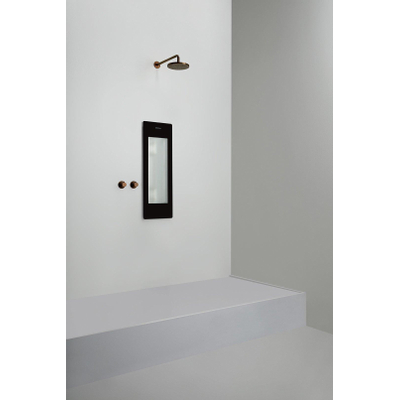 Sunshower Round Small One infrarood opbouw incl. wandbeugel 95x33x12cm Black