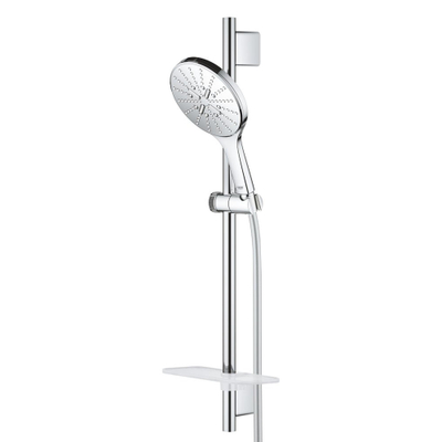 GROHE Rainshower Smartactive 150 Glijstangset - 60cm - ronde handdouche - 3 straalsoorten - gladde doucheslang - met zeepschaal - chroom