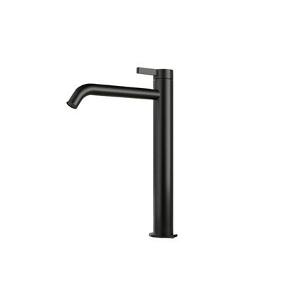 Hotbath Ace Wastafelmengkraan - hoog - opbouw - zonder waste - zwart geborsteld PVD