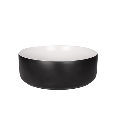 Differnz MIRA Waskom - 36x12cm - keramiek- zwart/wit