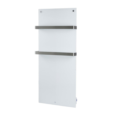 Eurom Sani 600 Comfort Infraroodpaneel badkamer 115x46.5cm Wifi 600watt Glas Wit OUTLETSTORE