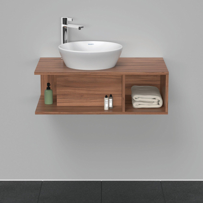 Duravit D-Neo wastafelonderkast 80x26x48cm Noten Mat