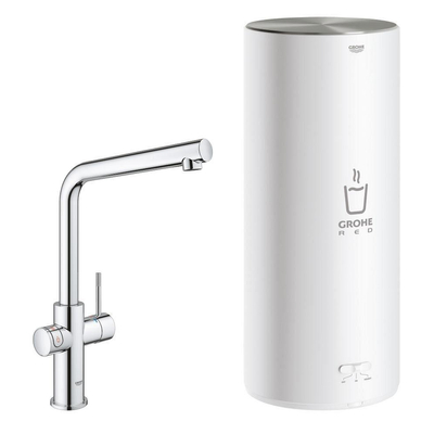 GROHE Red Keukenkraan - hoog - 3 in 1 - l uitloop - l size boiler - chroom