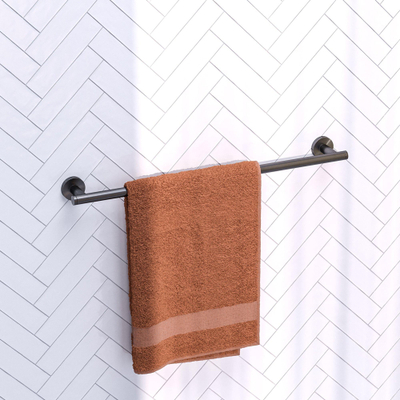 Brauer handdoekrek - 61cm - Gunmetal geborsteld