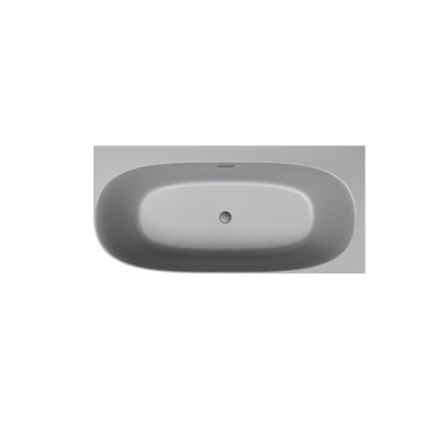 Riho Phatos Halfvrijstaand bad - 170x80cm - hoek rechts - acryl - mat stone grey (grijs)
