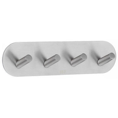 Smedbo Beslagsboden Handdoekhouder - 19.2x4.8x3cm - zelfklevend - RVS Geborsteld Edelstaal