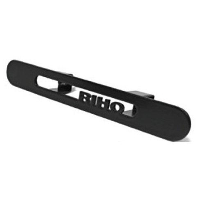 Riho overflow cover zwart RVS 138x18