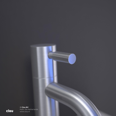 Clou Freddo 2 fonteinkraan - hoge versie 19cm - rvs geborsteld