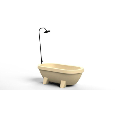 Gardentub buitendouche - tuinslangaansluiting - 165cm - mat zwart