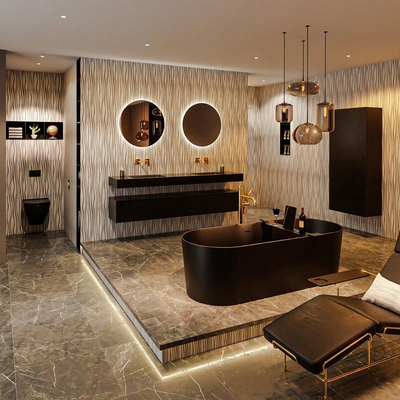 MONDIAZ NOBLE Vrijstaand bad - 180x75cm - Urban