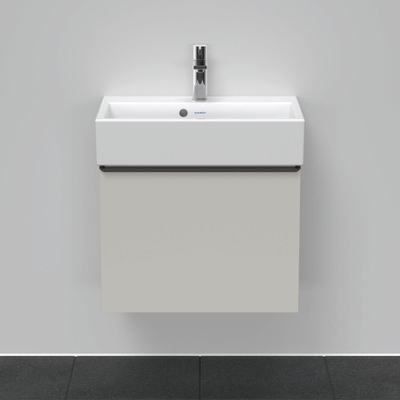 Duravit D-Neo wastafelonderkast 58.4x44x37.2cm 1 lade met softclose Betongrijs Mat