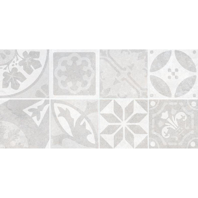 Rako Extra Decortegel 20x40cm 7mm witte scherf Light Grey