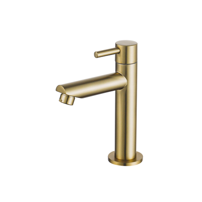 Fortifura Calvi Fonteinkraan - 15.4cm - opbouw - 1gats - Geborsteld Messing PVD (Goud)